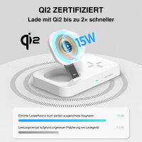 Qi2 15W / MagSafe Multi-Ladestation, weiß