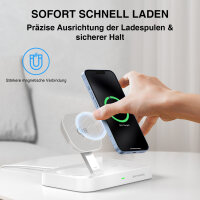 Qi2 15W / MagSafe Multi-Ladestation, weiß