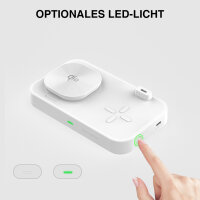 Qi2 15W / MagSafe Multi-Ladestation, weiß