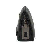 Tech-Clutch Secure mit Fingerabdruck-Schloss, schwarz