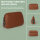Tech-Clutch Secure mit Fingerabdruck-Schloss, braun