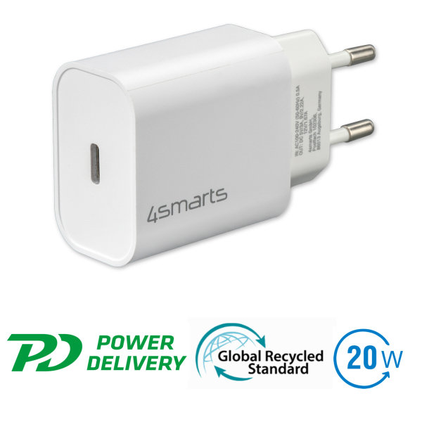 Wall Charger VoltPlug PD 20W white