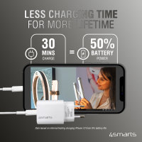 Wall Charger VoltPlug PD 20W and USB-C to Lightning Cable 1.5m white *MFi certified