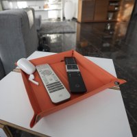 Taschenleerer mit Wireless Charger 15W grau / creme